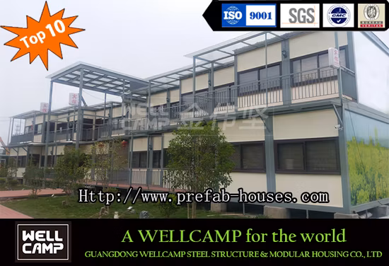 Low Cost 20FT Steel Frame Casas Modular Container House 3 Bedroom Sandwich Panel Detachable Container for Office Accommodation