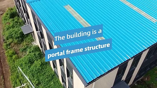 Construção de estrutura de aço pré-fabricada, armazém de metal, oficina pré-fabricada