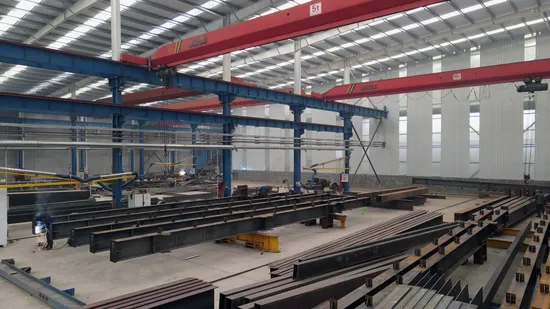 Edifícios pré-fabricados de estrutura de aço modulares pré-fabricados da casa de estrutura metálica do armazém industrial da fábrica