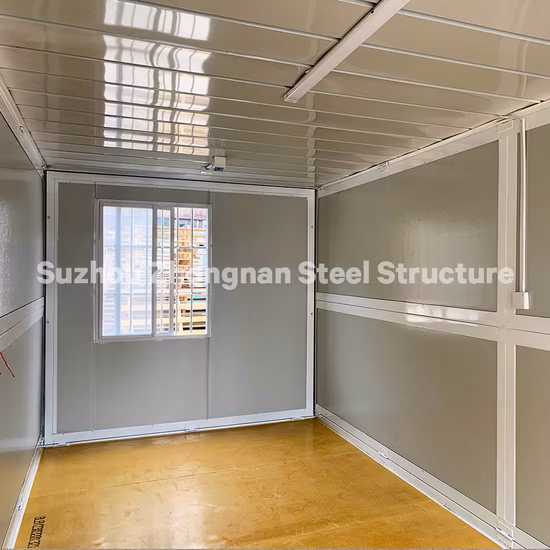 Zhongnan barato simples 20FT casa de contêiner dobrável pré-fabricada para venda