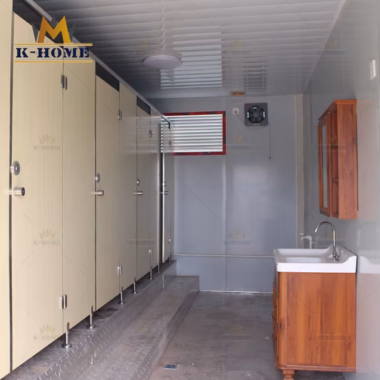 Bloco sanitário de contêiner móvel público