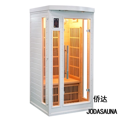 2022 Cabine de sauna de infravermelho distante portátil de madeira elegante/cabine de sauna familiar